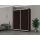 Шкаф-купе Мебельная Компания Е1 2 дверный 240x180x45 см 9 полок ЛДСП цвет венге