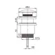 Донный клапан для раковины Toni Arti TA-A706-QN015 60 мм ø50 мм клик-клак цвет хром
