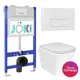 Комплект инсталляция с унитазом Joki JKS303033018WM цвет белый