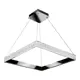 Светильник подвесной светодиодный iLedex Crystal ice MD7212-44B CR с пультом управления 15 м² цвет серый