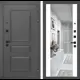 Входная дверь Labirintdoors Орлеан правый 205x88см цвет муар серый 7024 матовый/белый софт ФЛЗ-1