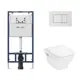 Комплект инсталляция с унитазом Hansgrohe I012710.0201HGSET001 цвет белый