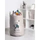 Корзина для хранения Joyarty Лови момент 35x50x35 см войлок цвет бежевый/серый/зеленый