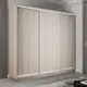 Шкаф-купе Мебельная Компания Е1 3 дверный 240x180x60 см 9 полок ЛДСП цвет ясень шимо светлый