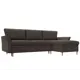 Диван Лига диванов София 223x91x148 см рогожка цвет коричневый