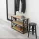 Обувь Make mebel 75x49x30 см 3 полки металл цвет коричневый, черный