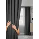 Комплект штор на люверсах блэкаут Colore Caldo 511-53/250270Графит, 270x500 см