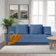 Диван раскладной Cityhd Прямой диван 190x73x73 см велюр цвет синий