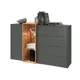 Комод Миф мебель Сплит 3 ящика 164.6x45.4x105.2 см ЛДСП цвет kraft