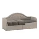 Кровать Трия Адель с мягкой спинкой 205x100x85 см ЛДСП цвет мокко