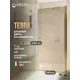 Душевая дверь Doccia GLASS600pt/BRMT/3GOLD 60см эффект стекла матовый распашной