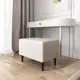 Пуф велюрSalon Tron Будапешт puf_budapest_13 40x60 см экокожа белый