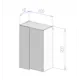 Мебель для кухни 03.01.05.Б Fabrikka 60x90x33 см ЛДСП цвет белый