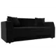 Диван Лига Диванов Атлант мини 107046 176x75x89 см велюр цвет черный