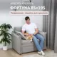 Кресло Romack Fortuna 108x83x91 см велюр цвет серый пух