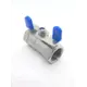 Кран шаровой прямой IFitting BMGB DN17 PN63 3/8" ВР ручка бабочка нержавеющая сталь