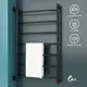 Полотенцесушитель водяной лестница Onix Orion Black Left 60x100 см 1/2" нержавеющая сталь цвет черный матовый
