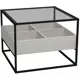 Журнальный столик Калифорния Мебель Кассо СЖ01 Выбеленное дерево, 60x46x60 см, цвет серый