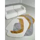 Ковер Laxmi Quincey 2287Grey/Yellow фигурный 160x230 см полипропилен