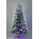Искусственная Ель Crystal Trees Власта заснеженная с вплетенной гирляндой 180 см