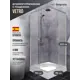 Душевой уголок Belgranio Vetro Br0000067981 квадрат с поддоном 90x90см профиль хромированный эффект стекла матовый