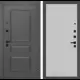 Входная дверь Labirintdoors Орлеан П29 правый 205x88см цвет муар серый 7024 матовый/белый софт рельеф
