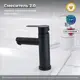 Смеситель для раковины Ростовская мануфактура сантехники SUS124BL-001F однорычажный цвет черный