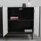 Комод Nahouse Лофт 2 ящика 140х42х83 см лдсп цвет черный/черный