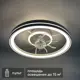 Люстра-вентилятор потолочный светодиодная SF8004/500C-WT-FAN с пультом 15 м2 освещение регулируемый белый свет цвет белый