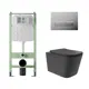 Комплект инсталляция с унитазом Alentori ALS.SIS1102.CRQV0240 цвет черный
