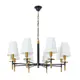 Люстра подвесная Arte Lamp Riccardo Ar_a4075lm-8bk 8 ламп 10 м² цвет черный