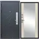 Входная дверь Diva STR МХ-26 205x86см левый цвет Д15 софт шампань/гранит лава оникс с зеркалом