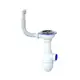 Сифон для мойки Unicorn B411P D40 мм белый