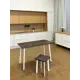 Кухонный стол Diko Loft Delight Dining DL-868279 60х60х75 см цвет ателье темный