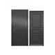 Входная дверь Unicorn Village optimal правый 205x96см цвет антрацит букле/графит софт