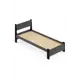 Кровать Solarius Мишка сплошное основание mkr-obiv-rs17-onix70-190-full 80 x 80 x 200 см дерево цвет темно-серый/оникс