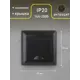 Розетка встраиваемая Intro Solo Б0053661 с заземлением с крышкой цвет антрацит