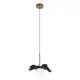 Светильник подвесной Loft It Monro 10213-a black 1 лампа 0.93 м² цвет золото, черный, молочный
