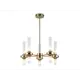 Люстра на штанге Ambrella light High light Lh55358 10 ламп 23 м² цвет прозрачный, латунь