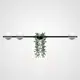 Настенный светильник Imperiumloft Palma wall lamp 3 шара + 1 вазон горизонтальная 168498-22 цвет розовый