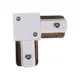 Коннектор Reluce Rl 06038 corner connector wt угловой жесткий для соединения трековых шинопроводов накладной однофазный цвет белый