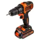 Дрель-шуруповерт аккумуляторная Black&Decker BDCDD186K1B-QW, 18 В Li-Ion 2x1.5 Ач