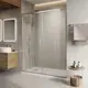 Душевая дверь Belbagno LUCE-BF-2-140-C-Cr 140см эффект стекла прозрачное закаленное стекло раздвижной