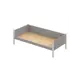 Кровать Solarius tahta-obiv-rs15-80-180plat-full Тахта односпальная Классика 90 x 63 x 190 см двп цвет светло-серый/платиновый
