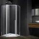 Душевой уголок Vincea Penta VSP-3P100CL пятиугольный 100x100см хромированный профиль эффект стекла прозрачное закаленное стекло