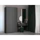 Шкаф распашной Мебельная компания е1 LCK_GR_M1_1000_DM 101x220x52.5 см ЛДСП цвет серый диамант