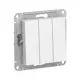 Выключатель встраиваемый Schneider electric AtlasDesign Atn000131 3 клавиши цвет белый