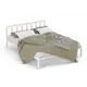 Кровать Стиллмет Тринго 125 x 85.5 x 206 см металл цвет белый