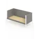 Кровать Solarius Тахта сплошное основание svetser90-180bel-full 100 x 101 x 190 см дерево цвет светло-серый, белый