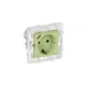 Розетка встраиваемая Iek Skandy SK-R14-16-U14-018-K06 с заземлением и шторками USB цвет мятный